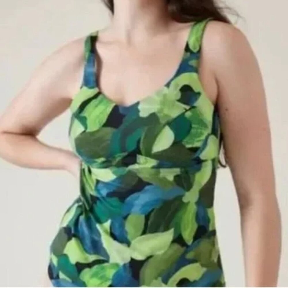 NWT Athleta 38B/C Bondi Tankini in Liana Floral
